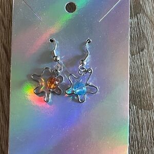 ❤️‍🔥BOGO FREE NWT handmade beaded Colorful Starburst Dangle Earrings
